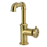 Belknap One-Handle 1-Hole Bathroom Faucet with Push Pop-Up Drain