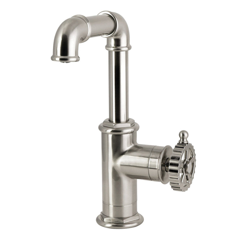 Fuller One-Handle 1-Hole Bathroom Faucet with Push Pop-Up Drain