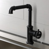 Wendell One-Handle 1-Hole Deck Mount Bar Faucet with Knurled Handle