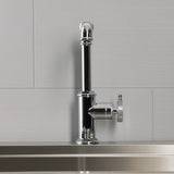 Wendell One-Handle 1-Hole Deck Mount Bar Faucet with Knurled Handle