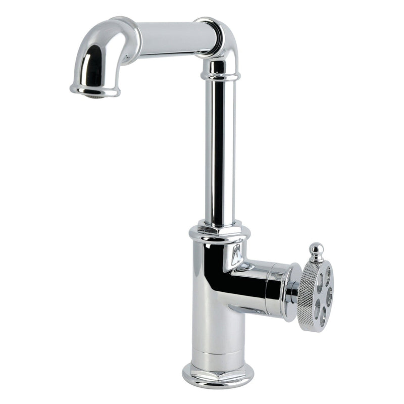Wendell One-Handle 1-Hole Deck Mount Bar Faucet with Knurled Handle