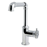 Wendell One-Handle 1-Hole Deck Mount Bar Faucet with Knurled Handle