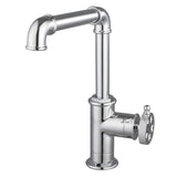 Wendell Single-Handle 1-Hole Deck Mount Kitchen Faucet with Knurled Handle