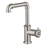 Wendell Single-Handle 1-Hole Deck Mount Kitchen Faucet with Knurled Handle