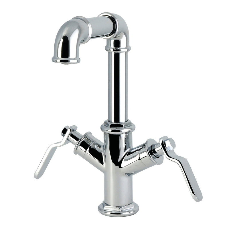 Whitaker Two-Handle 1-Hole Bathroom Faucet with Push Pop-Up Drain