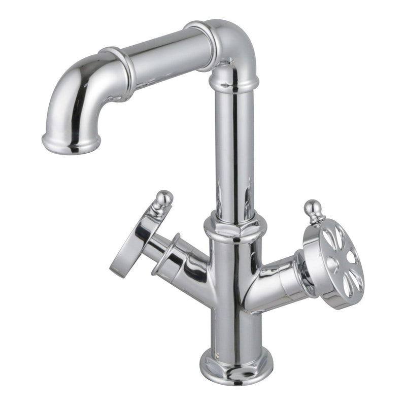 Belknap Two-Handle 1-Hole Bathroom Faucet with Push Pop-Up Drain