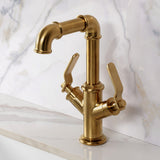 Whitaker Two-Handle 1-Hole Bathroom Faucet with Push Pop-Up Drain