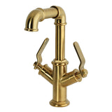 Whitaker Two-Handle 1-Hole Bathroom Faucet with Push Pop-Up Drain