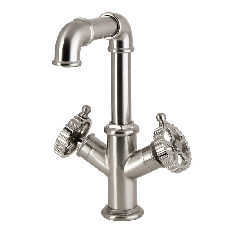 Fuller Two-Handle 1-Hole Bathroom Faucet with Push Pop-Up Drain