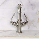 Whitaker Two-Handle 1-Hole Bathroom Faucet with Push Pop-Up Drain