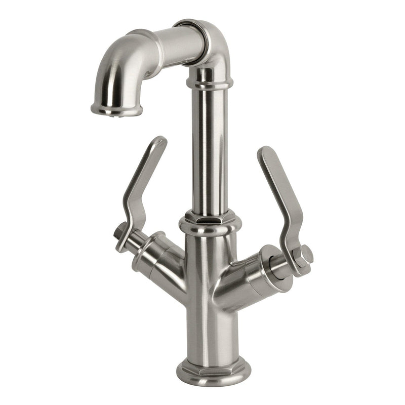 Whitaker Two-Handle 1-Hole Bathroom Faucet with Push Pop-Up Drain