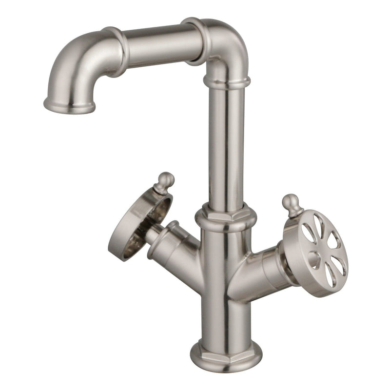 Belknap Two-Handle 1-Hole Bathroom Faucet with Push Pop-Up Drain