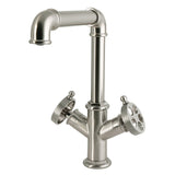 Wendell Two-Handle 1-Hole Deck Mount Bar Faucet with Knurled Handle