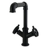 Wendell Two-Handle 1-Hole Kitchen Faucet with Knurled Handle