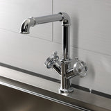 Wendell Two-Handle 1-Hole Kitchen Faucet with Knurled Handle