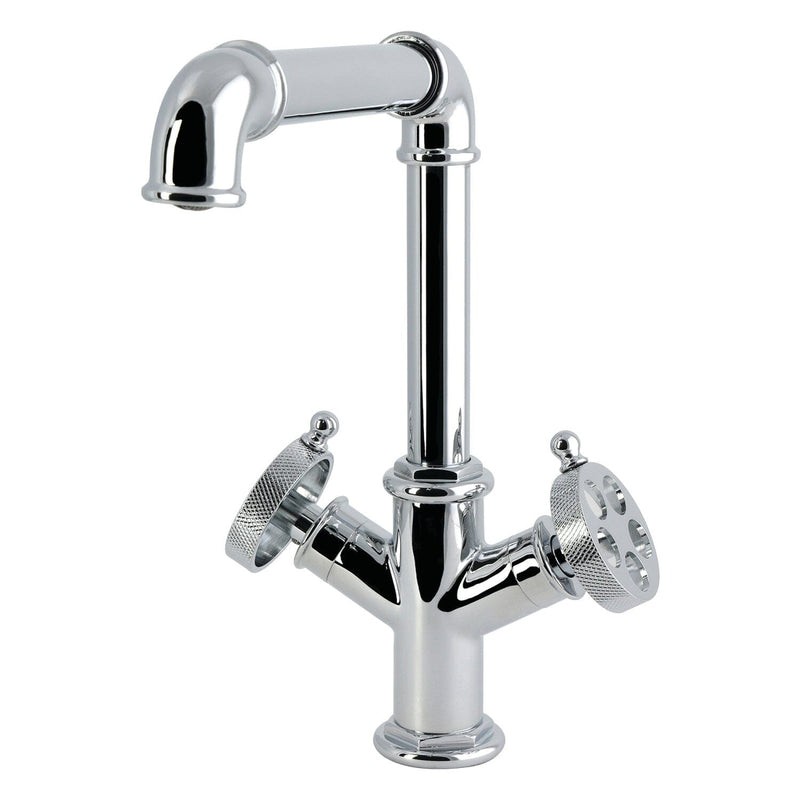 Wendell Two-Handle 1-Hole Kitchen Faucet with Knurled Handle