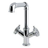 Wendell Two-Handle 1-Hole Kitchen Faucet with Knurled Handle
