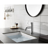 Continental One-Handle 1-Hole Bathroom Faucet with Push Pop-Up Drain