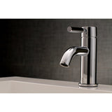 Kaiser One-Handle 1-Hole Bathroom Faucet with Push Pop-Up Drain