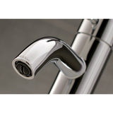 Kaiser One-Handle 1-Hole Bathroom Faucet with Push Pop-Up Drain