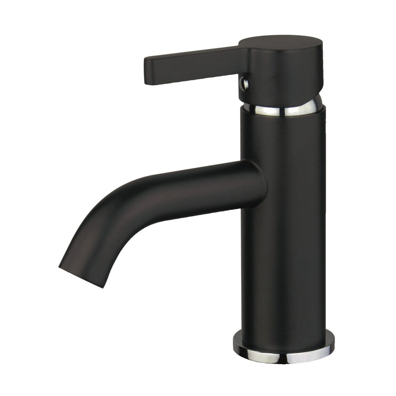 Continental One-Handle 1-Hole Bathroom Faucet with Push Pop-Up Drain
