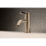 Kaiser One-Handle 1-Hole Bathroom Faucet with Push Pop-Up Drain