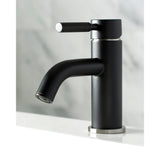 Kaiser One-Handle 1-Hole Bathroom Faucet with Push Pop-Up Drain