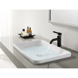 Kaiser One-Handle 1-Hole Bathroom Faucet with Push Pop-Up Drain