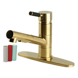 Kaiser Single-Handle 1-Hole Deck Mount Pull-Out Sprayer Kitchen Faucet