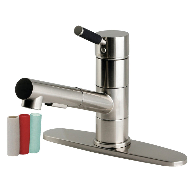 Kaiser Single-Handle 1-Hole Deck Mount Pull-Out Sprayer Kitchen Faucet