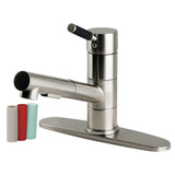Kaiser Single-Handle 1-Hole Deck Mount Pull-Out Sprayer Kitchen Faucet