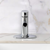 Kaiser One-Handle 1-Hole Bathroom Faucet with Deck Plate and Push Pop-Up Drain