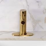Kaiser One-Handle 1-Hole Bathroom Faucet with Deck Plate and Push Pop-Up Drain