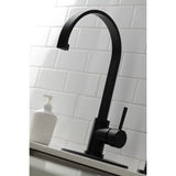Concord Single-Handle 1-or-3 Hole Deck Mount Kitchen Faucet with Brass Side Sprayer