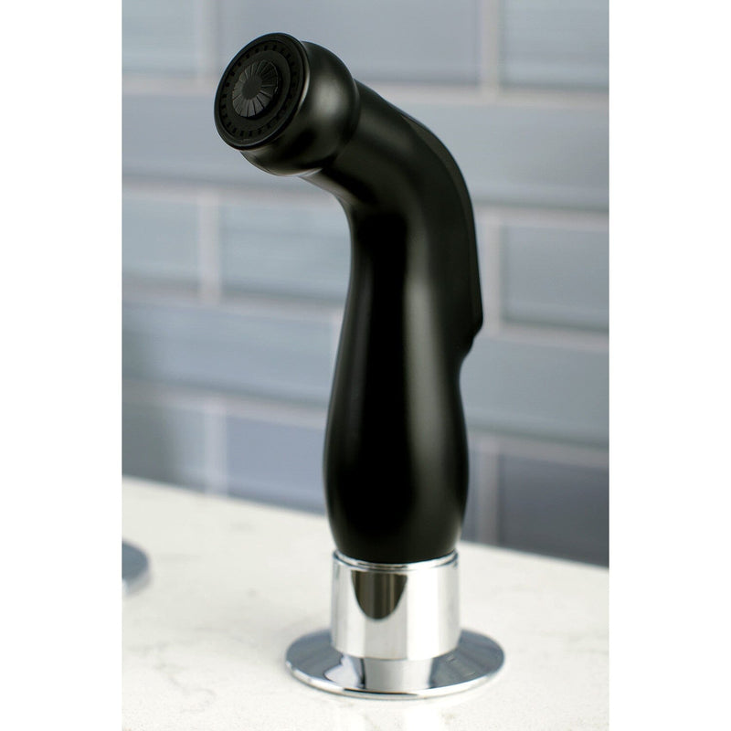 Continental Single-Handle 2-Hole Deck Mount Kitchen Faucet with Side Sprayer