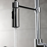 Continental Single-Handle 1-Hole Deck Mount Pre-Rinse Kitchen Faucet