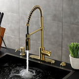 Continental Single-Handle 1-Hole Deck Mount Pre-Rinse Kitchen Faucet