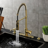 Continental Single-Handle 1-Hole Deck Mount Pre-Rinse Kitchen Faucet