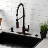 Continental Single-Handle 1-Hole Deck Mount Pre-Rinse Kitchen Faucet