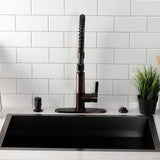 Continental Single-Handle 1-Hole Deck Mount Pre-Rinse Kitchen Faucet