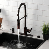 Continental Single-Handle 1-Hole Deck Mount Pre-Rinse Kitchen Faucet