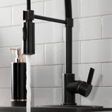 Continental Single-Handle 1-Hole Deck Mount Pre-Rinse Kitchen Faucet
