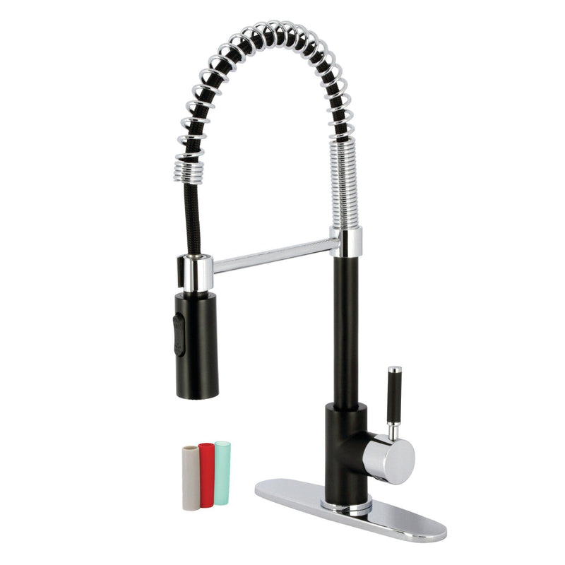 Kaiser Single-Handle 1-Hole Deck Mount Pre-Rinse Kitchen Faucet