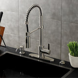 Continental Single-Handle 1-Hole Deck Mount Pre-Rinse Kitchen Faucet