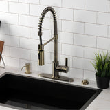 Continental Single-Handle 1-Hole Deck Mount Pre-Rinse Kitchen Faucet