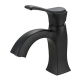 One-Handle 1-Hole Bathroom Faucet with Push Pop-Up Drain