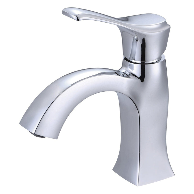 Amabile One-Handle 1-Hole Bathroom Faucet with Push Pop-Up Drain