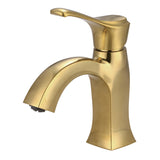 One-Handle 1-Hole Bathroom Faucet with Push Pop-Up Drain
