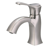 Amabile One-Handle 1-Hole Bathroom Faucet with Push Pop-Up Drain