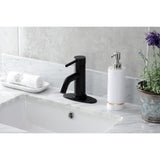 Concord One-Handle 1-Hole Bathroom Faucet with Deck Plate and Push Pop-Up Drain
